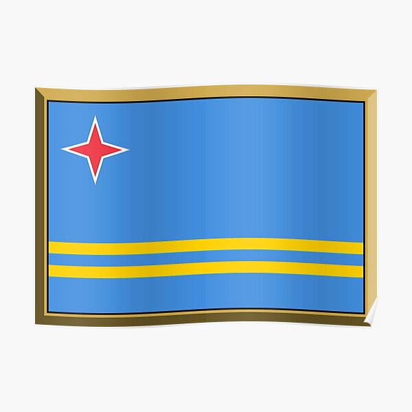 Aruba Flag fridge magnet 