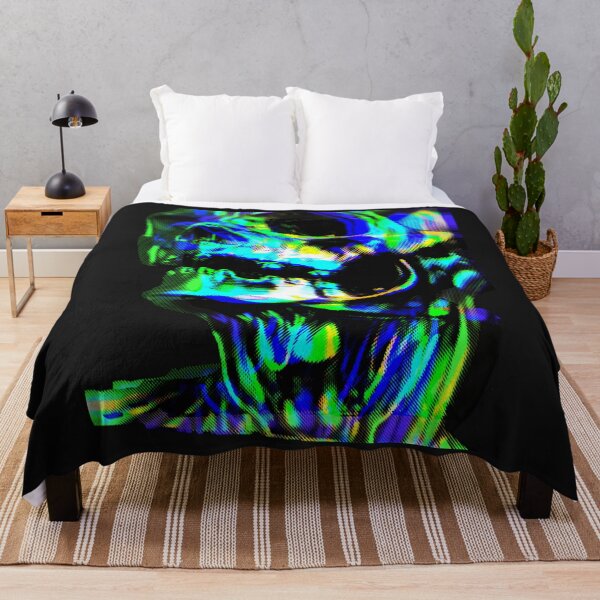 Item preview, Dark Technicolour Skull - Ghostly Graphic Skeleton- Halloween designed and sold by sgmydesigns.