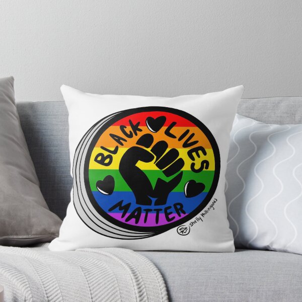 Item preview, Black Lives Matter LOVE Rainbow designed and sold by shellyphilArt.