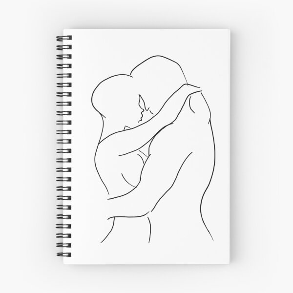Item preview, Lovers Hugging Minimalist Sketch designed and sold by jessephotoart.