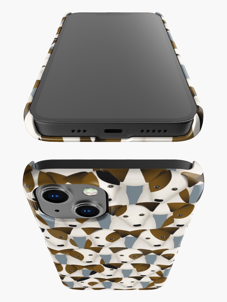 Thumbnail 3 of 4, iPhone Case, Lots of Jack Russells funny dogs pattern designed and sold by katzdzynes.