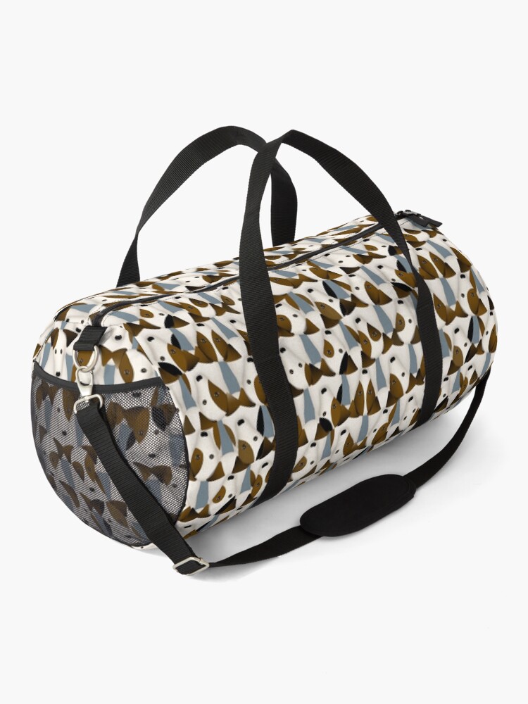 Thumbnail 2 of 3, Duffle Bag, Lots of Jack Russells funny dogs pattern designed and sold by katzdzynes.