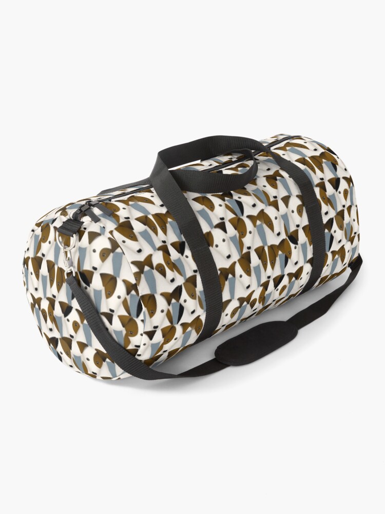 Thumbnail 1 of 3, Duffle Bag, Lots of Jack Russells funny dogs pattern designed and sold by katzdzynes.