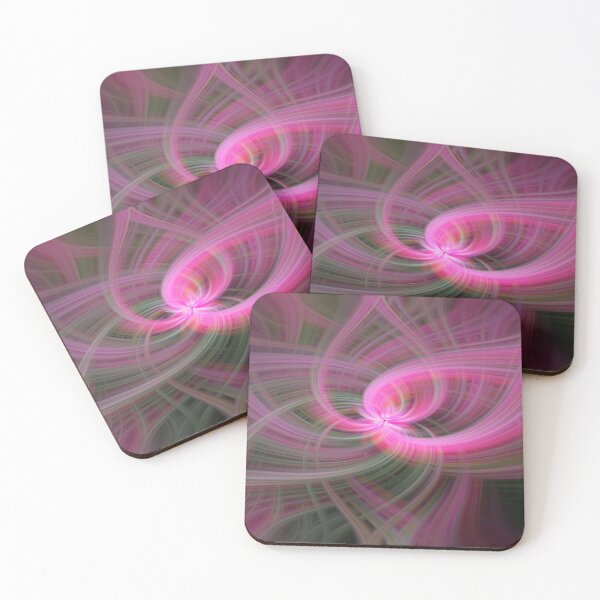 Item preview, Azalea Dreams: Abstract Fractal Flower/Vortex Pattern in Pink and Green designed and sold by Josie Elias.