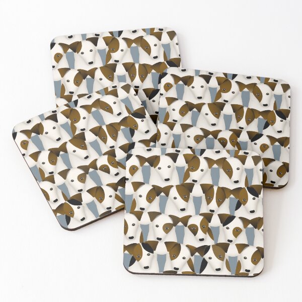 Item preview, Lots of Jack Russells funny dogs pattern designed and sold by katzdzynes.