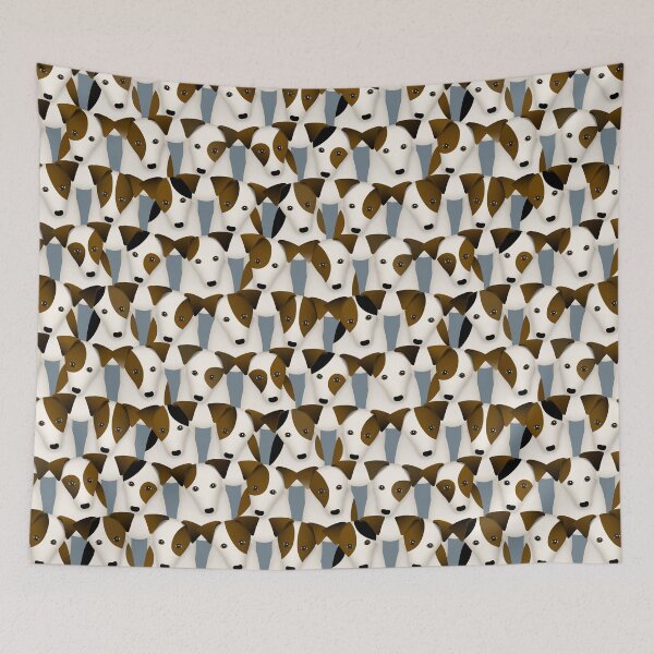 Item preview, Lots of Jack Russells funny dogs pattern designed and sold by katzdzynes.