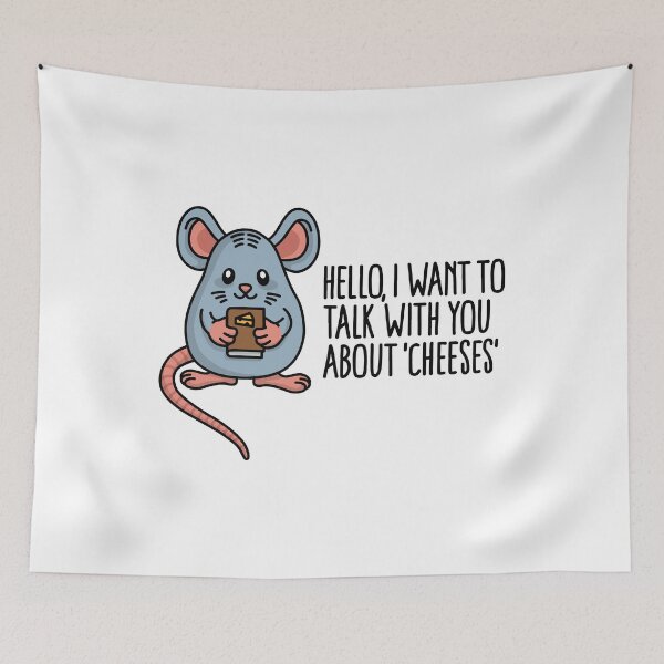 Item preview, I want to talk with you about cheeses food pun designed and sold by LaundryFactory.