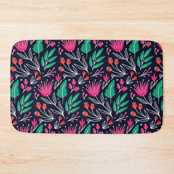 Item preview, Dark Background Floral Pattern designed and sold by gooddesignart.