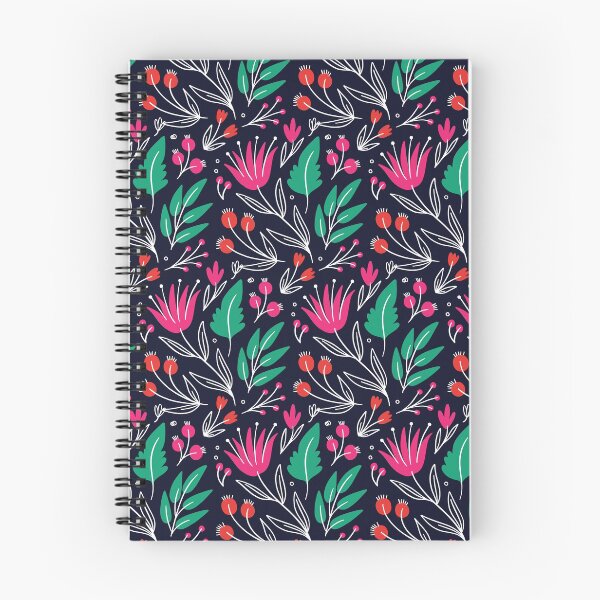 Item preview, Dark Background Floral Pattern designed and sold by gooddesignart.