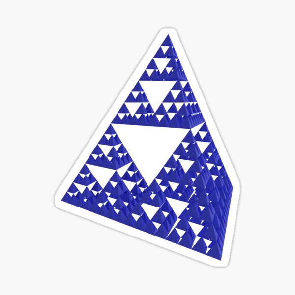 Sierpinski pyramid Sticker