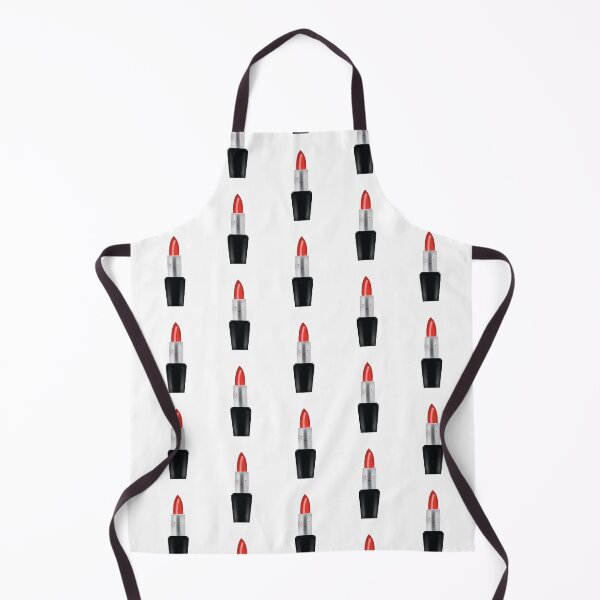 sad lipstick Apron