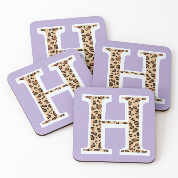 Item preview, H and cheetah Print in Purple designed and sold by hannahmossss.