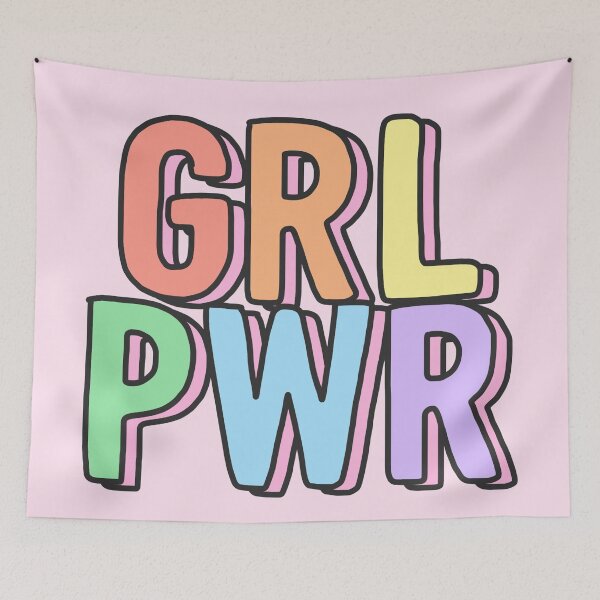 Item preview, GRL PWR girl power rainbow gay lgbt pride designed and sold by emcazalet.