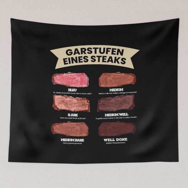 Item preview, Cooking Levels Of A Steak Meat Grill BBQ designed and sold by MooonTees.