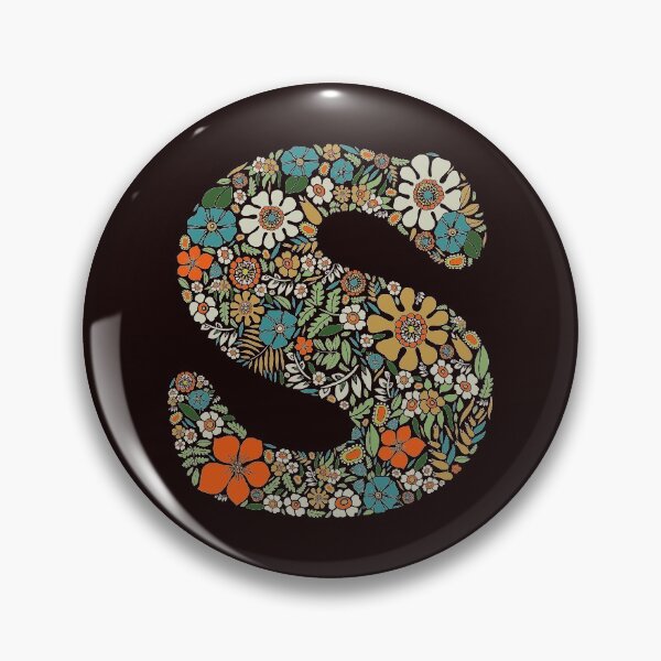 Item preview, Hippie Floral Letter S designed and sold by zeljkica.