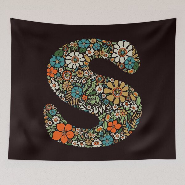 Item preview, Hippie Floral Letter S designed and sold by zeljkica.
