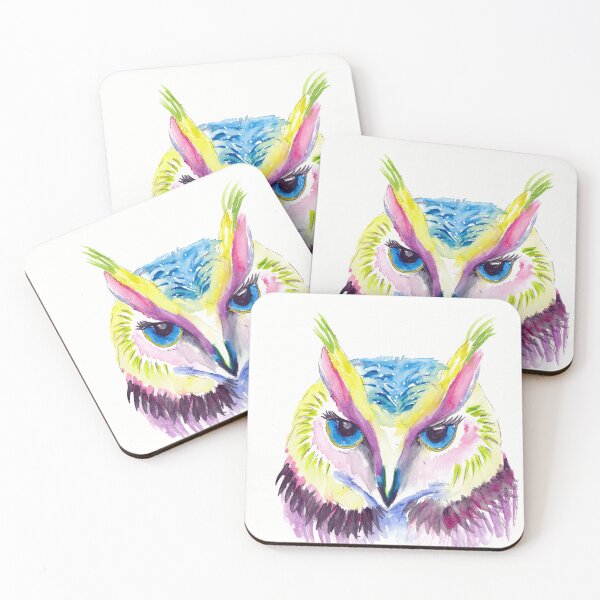Item preview, Happy Colorful Owl designed and sold by artshop77.