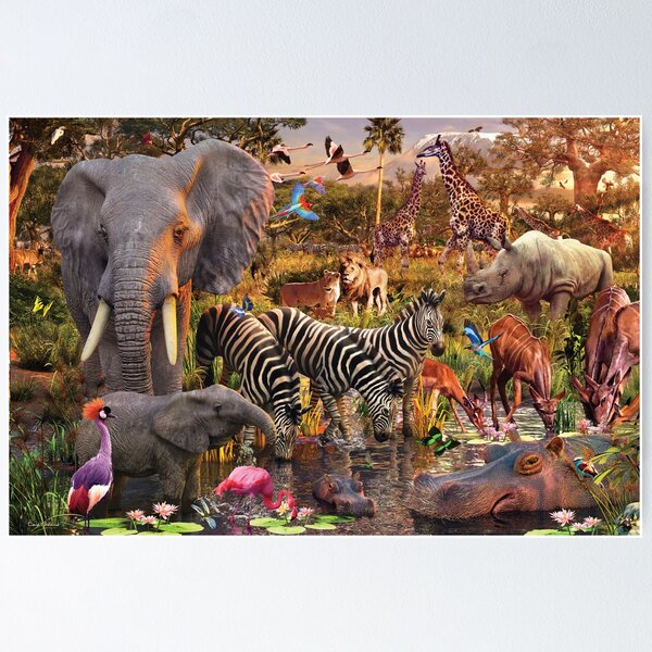 Item preview, Round the Waterhole designed and sold by DavidPenfound.