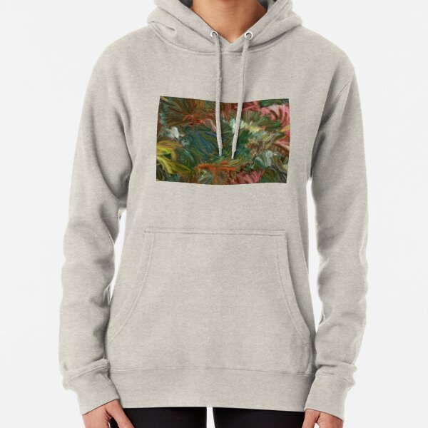 Color Cornucopia Generative Abstract Digital Painting Pullover Hoodie