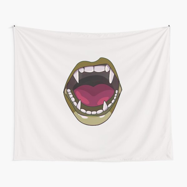 Schlangenzahne Schlangenmund Wandbehang Von Ziphgames Redbubble