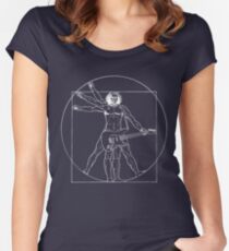 Vetruvian Rockstar Tailliertes Rundhals-Shirt