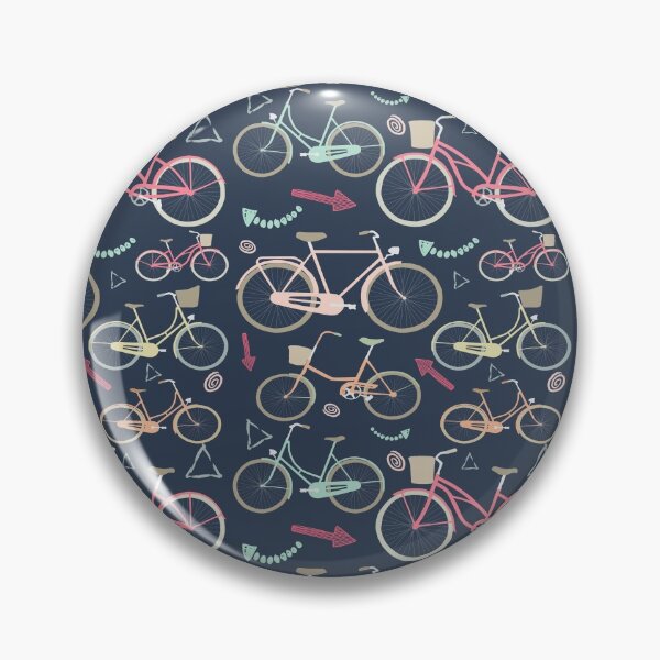Item preview, Divertido patrón de bicicleta retro designed and sold by SharksOnShore.