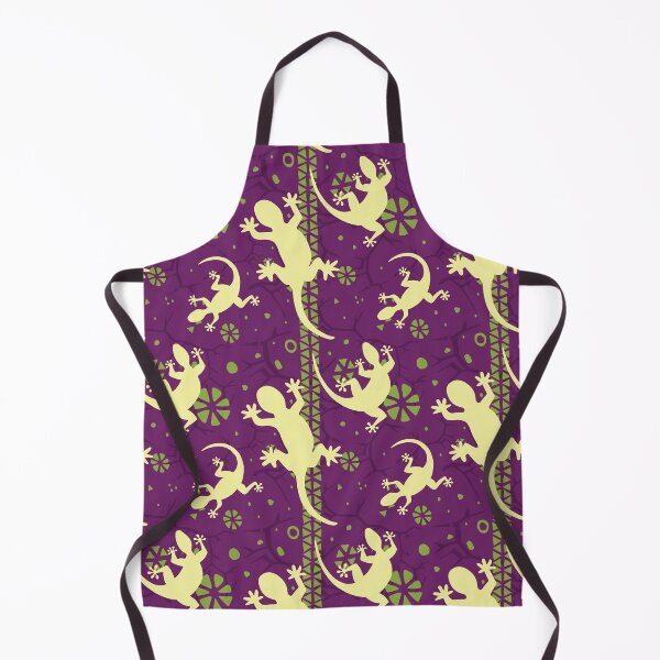 Item preview, Gecko Lizards Purple Green Pattern designed and sold by CreativeBridge.