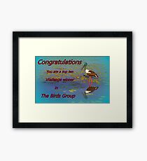 Banner Challenge Framed Print