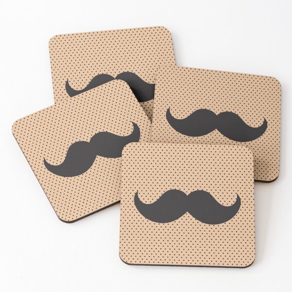 Item preview, Moustache with stubble designed and sold by SOMA APPAREL.