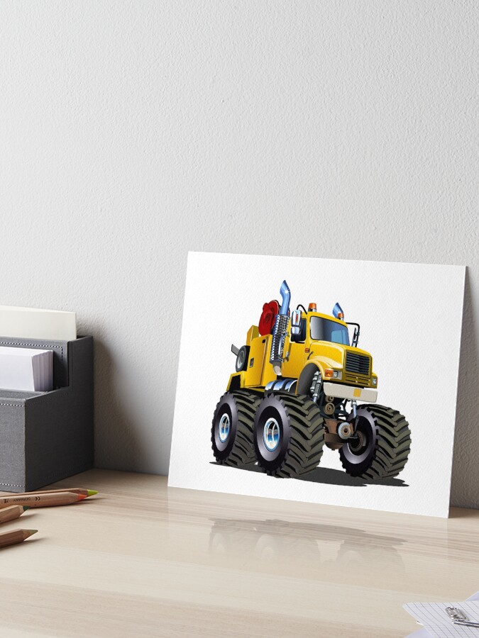 Cartoon Monster Tow Truck Photographic Print for Sale by Mechanick