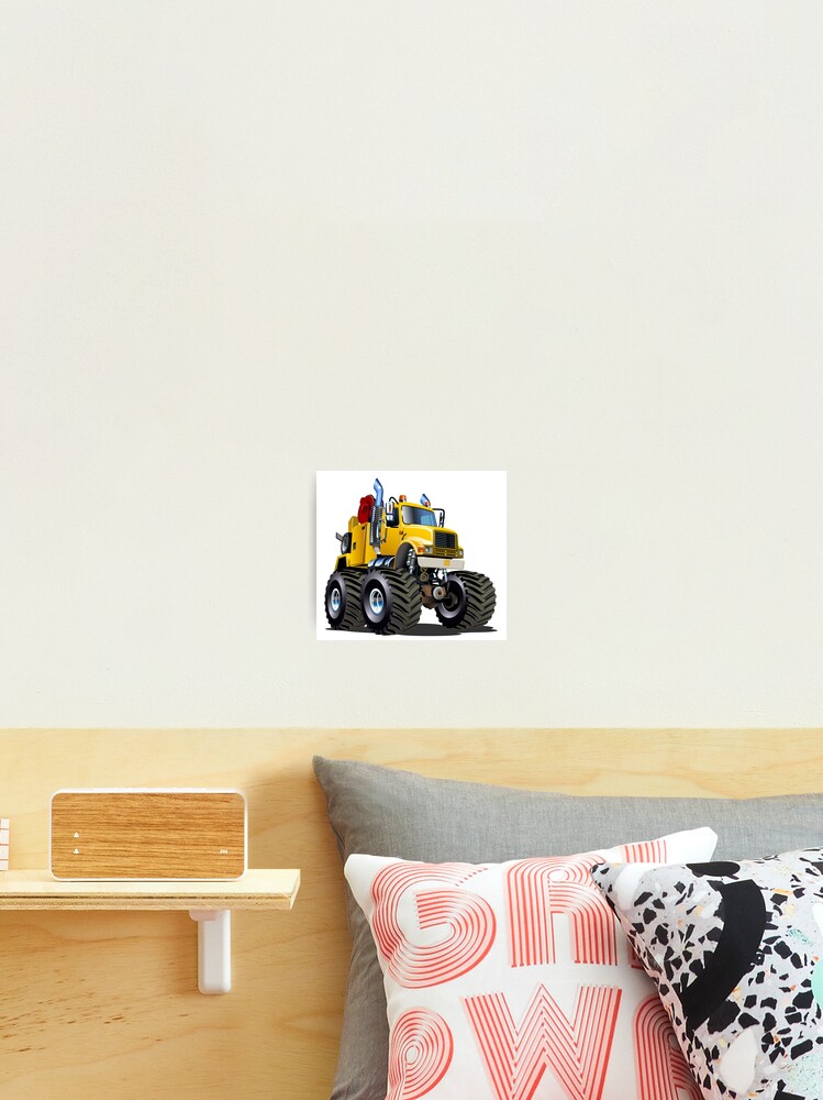 Cartoon Monster Tow Truck Photographic Print for Sale by Mechanick