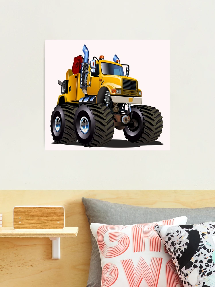 Cartoon Monster Tow Truck Photographic Print for Sale by Mechanick