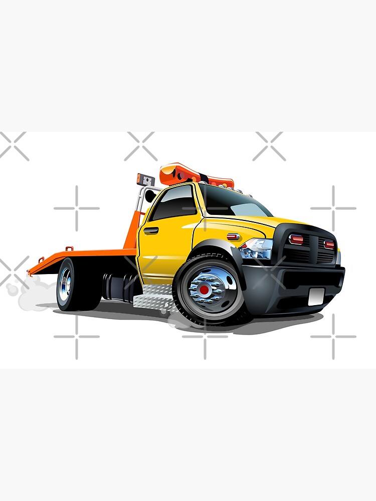 Cartoon Monster Tow Truck Photographic Print for Sale by Mechanick