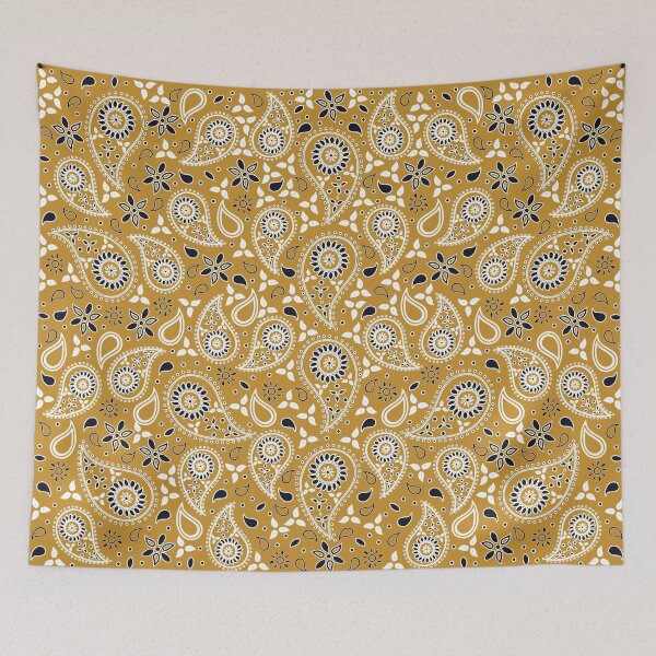 Item preview, Beautiful Paisley Floral Pattern - Butternut Yellow Mustard designed and sold by GDCdesigns.