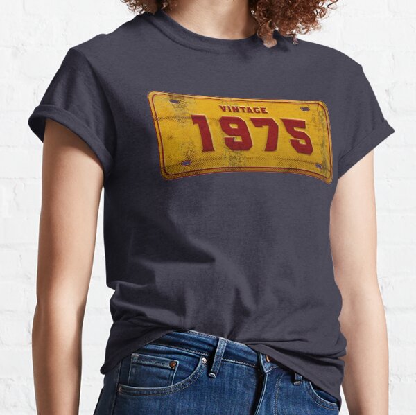 1975 Retro Style Number Plate Classic T-Shirt