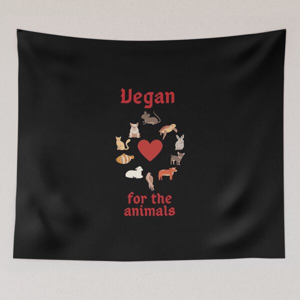 Item preview, Vegan for the animals designed and sold by VeganChica.