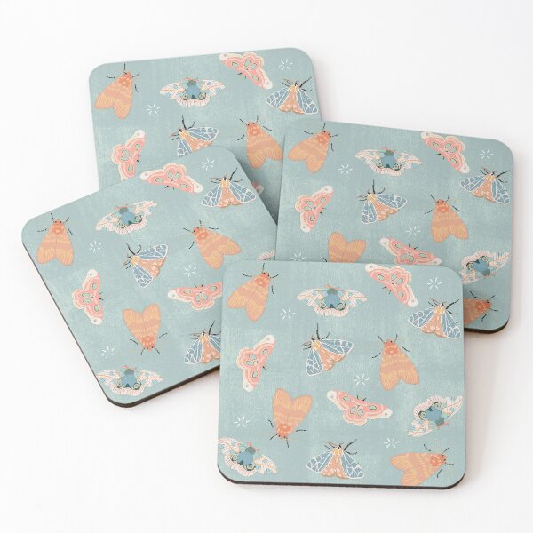 Item preview, Moths Pattern - Pastels - Blue designed and sold by hellocando.