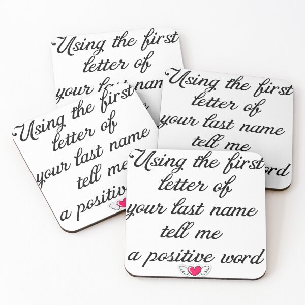 Item preview, Using the first letter of your last name tell me a positive word: cute family Gift idea for mom dad & siblings designed and sold by yehyam.