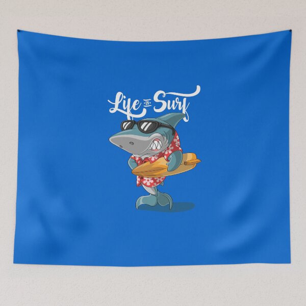 Item preview, surfing shark designed and sold by MH Style.