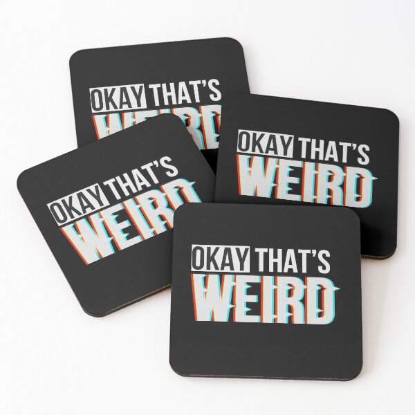 Item preview, Okay That's Weird - Glitch and Typography designed and sold by Lumos19 Studio.