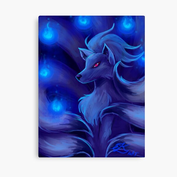 Ninetails wil-o-wisp Canvas Print