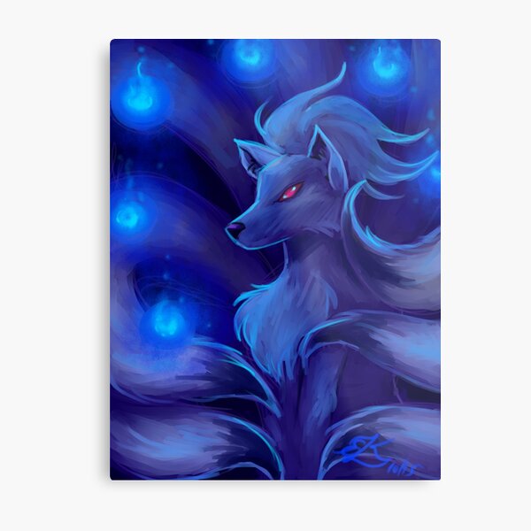 Ninetails wil-o-wisp Metal Print