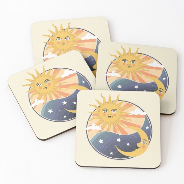 Item preview, Retro Sun vs Moon Day vs Night Yin and Yang designed and sold by kbircham.