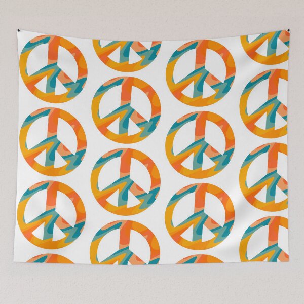 Item preview, retro swirl peace sign designed and sold by RachelEvelyn.