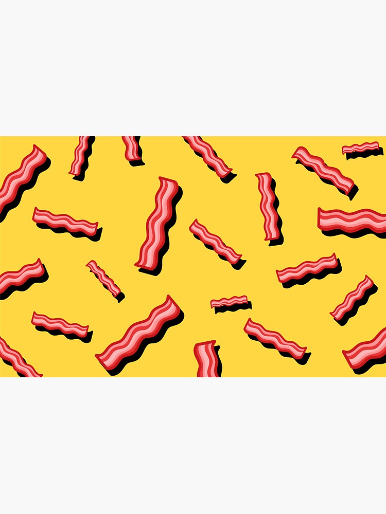 "Bacon mania" Sticker for Sale by MissTSix Redbubble