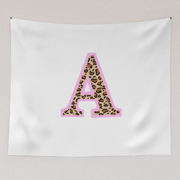 Item preview, A in pink and cheetah designed and sold by hannahmossss.