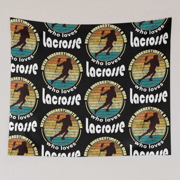 Item preview, vintage lacrosse player saying designed and sold by pirminio.