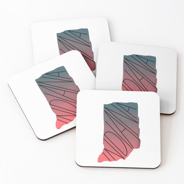 Item preview, Indiana Colors State Outline designed and sold by haileyruderman.