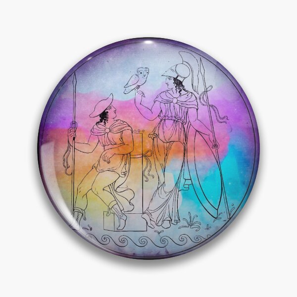 Item preview, Hermes and Athena - Bubblegum Design designed and sold by Enlighted.