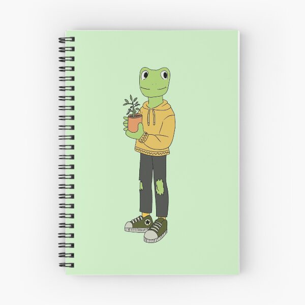 Item preview, Frog boy holding a plant designed and sold by annoyingarts.